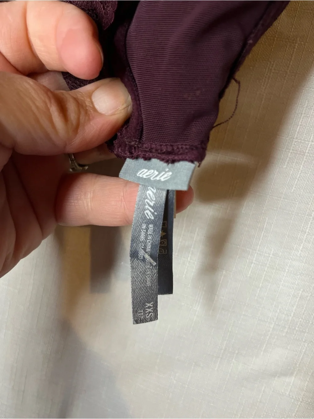 aerie Lace Bralette - Wine